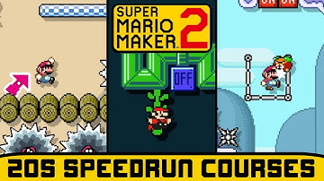 Super Mario Maker 2 - 20 Second Speedrun Courses!