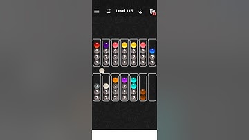 ball sort color puzzle game level 115