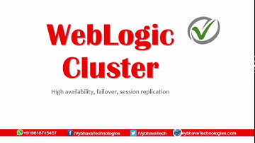 WebLogic 12c Clustering Vybhava Technologies +919618715457