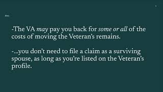 VA Burial Allowances (Private Cemetery)