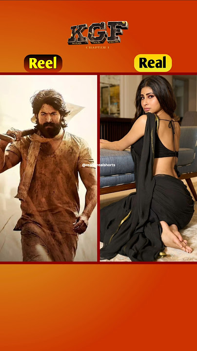 K.G.F: Chapter 1😈 Movie Cast Reel Vs Real😤🤯 #shorts #trending #kgf #kgfmovie