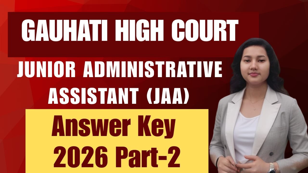JAA Answer Key OUT! 🔥 Gauhati High Court Exam 1 Feb | All Questions Solved + Cutoff 
