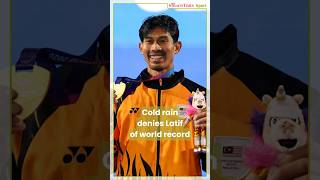 Cold rain denies Latif of world record
