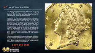 1900 $20 Liberty Head Double Eagle NGC MS62