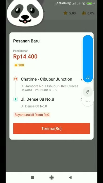 Ternyata begini Tampilan Orderan shopeefood Tanpa autobid