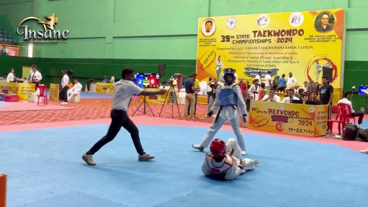 Taekwondo junior boys u-59kg semifinal/ all Assam state championship 2024