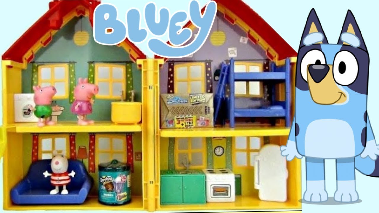 Set de Juegos Bluey y La Cerdita Peppa con Sorpresas de Juguetes Escondidos  