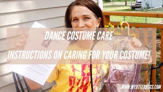 Dance Costume Care |  Instructions on Caring for your Costumes!