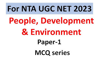 UGC NTA NET MCQ