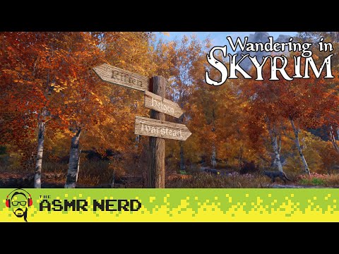 Skyrim ASMR Whisper | Relaxing Skyrim Ambience & Music for Sleep | Wandering in Skyrim 27