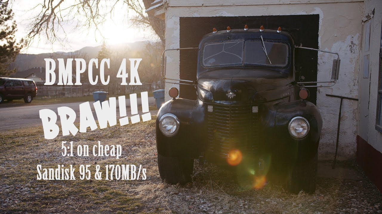 Blackmagic Pocket Cinema Camera 4K Raw | BRAW 5:1 | Sandisk 170 mbps