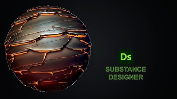 Stylized Magma Rock Material - Substance Designer