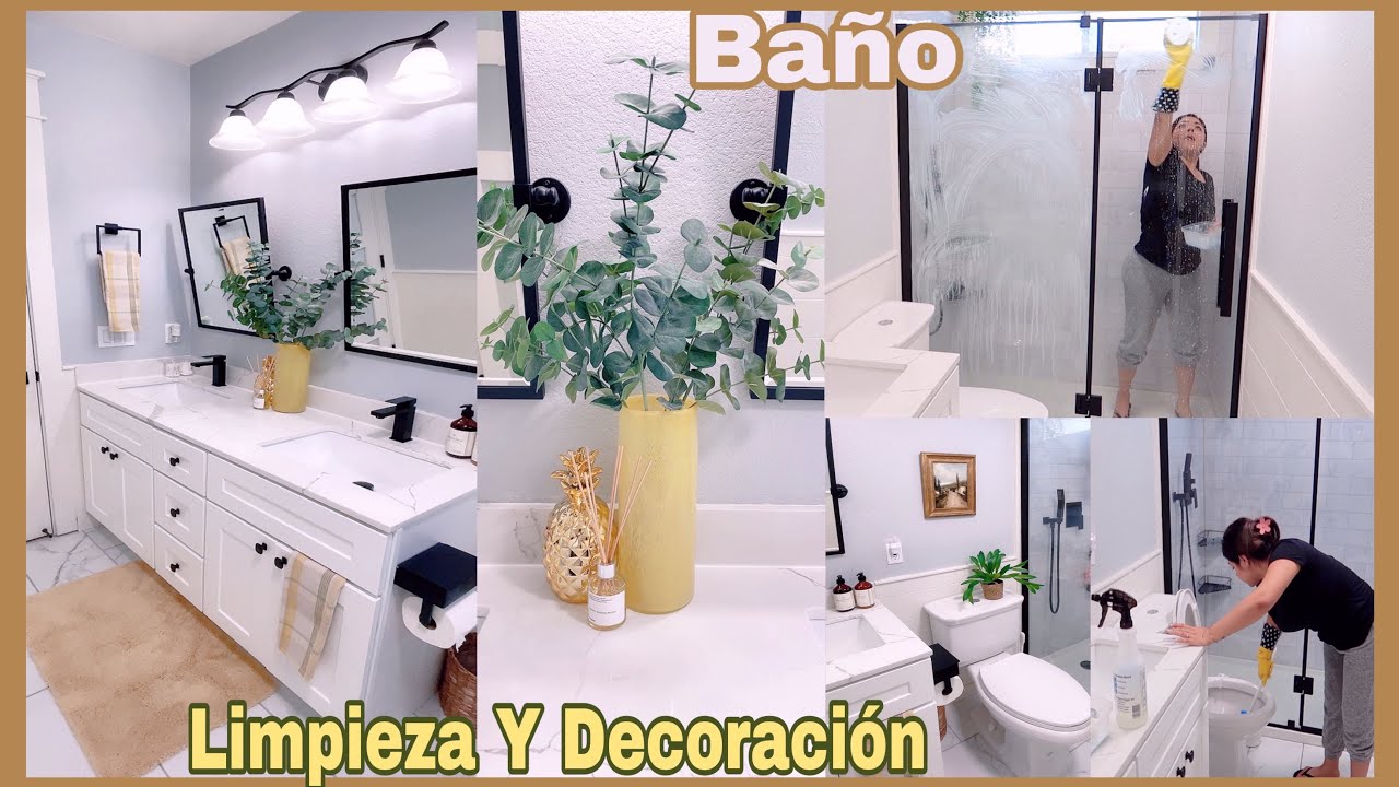 Nueva Decoración En Un Baño🪴Sencillo Y Fresca🧹  Como Lavar El Baño / Clean With Me