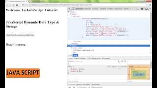 JAVASCRIPT STRINGS SINGLE DOUBLE QUOTES DEMO