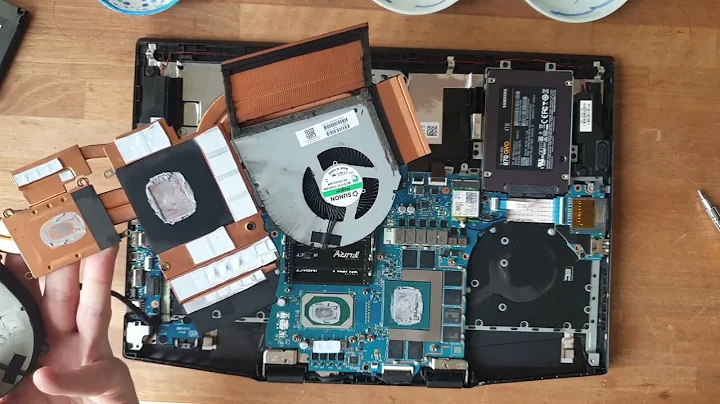 Step by step how to replace cooling paste for HP Omen 17 laptop (and similar)