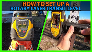 How To Set Up a Rotary Laser Level Transit & Set Dual Slope Settings