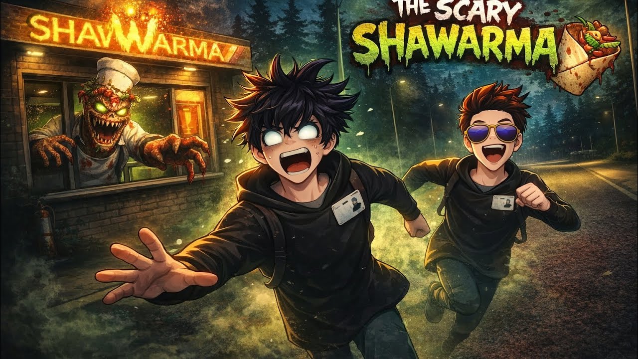 دبل سكرين شير في ماب the scary shwarma 🌯 مع صحبي
