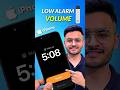Day 39/365 iPhone Low Alarm Volume without changing Ringtone Volume #shorts #365daysofiphone #iphone