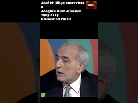 1983 0119 José Maria Iñigo entrevista a Ruiz Jiménez