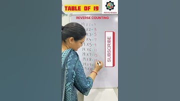 Table of 19/Easy way to learn table 19/19 ka table#maths #shortsfeed #shortvideo #table