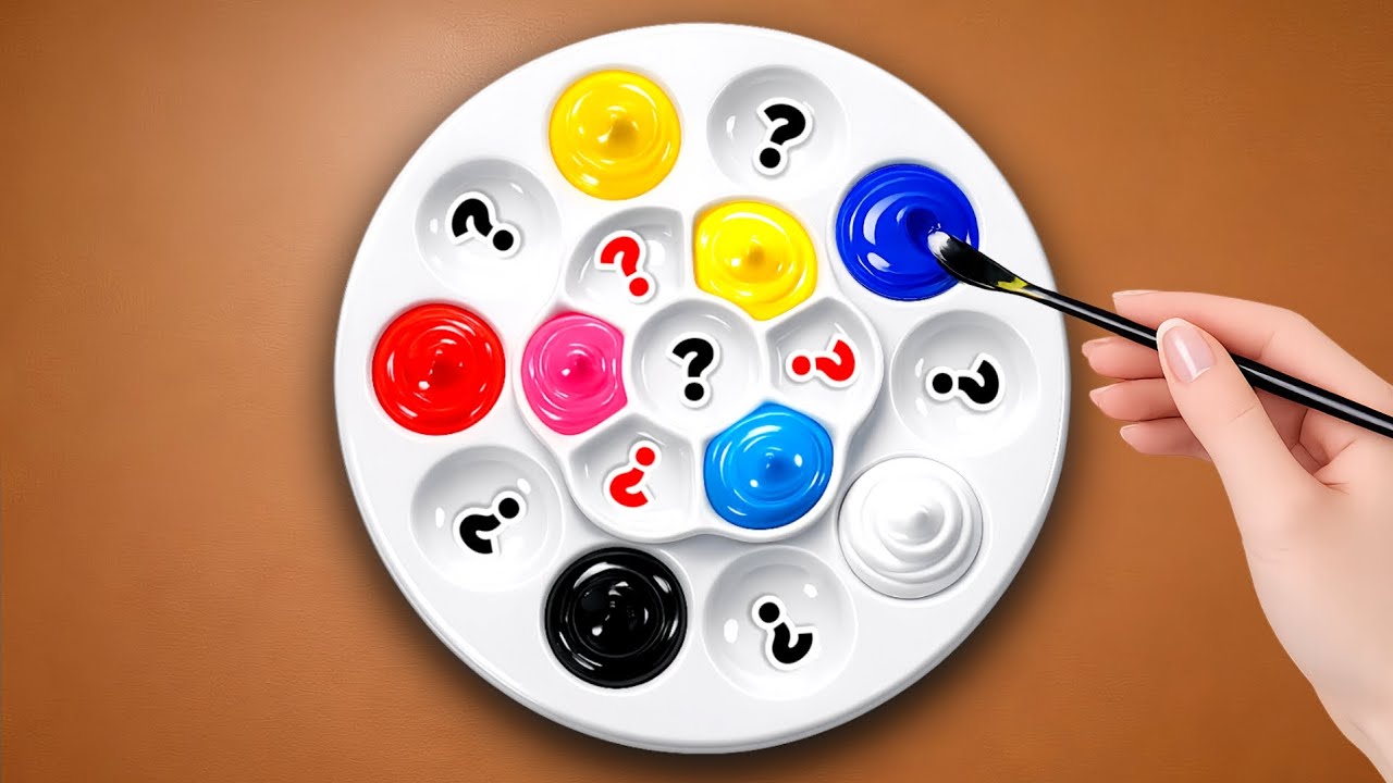 How To Create New Colors Using Acrylic Paint - Satisfying Color Mixing