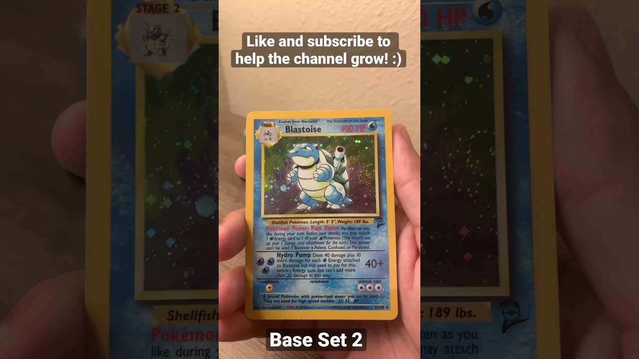 Blastoise 3x // Shadowless, Unlimited, and Base Set 2 Pokémon Cards 😉