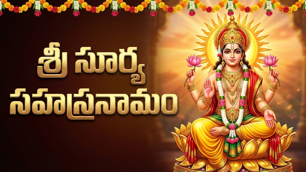 శ్రీ సూర్య సహస్రనామం వింటే అనుకున్న కార్యాలు సిద్ధిస్తాయి | Sri Surya Sahassranama Stotram Telugu