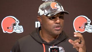 Joe Woods on the Browns disappointing defense and bad tackling