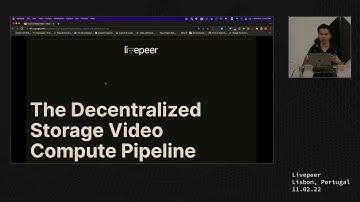 Decentralized Video Compute and Applications (Yondon Fu, Livepeer)