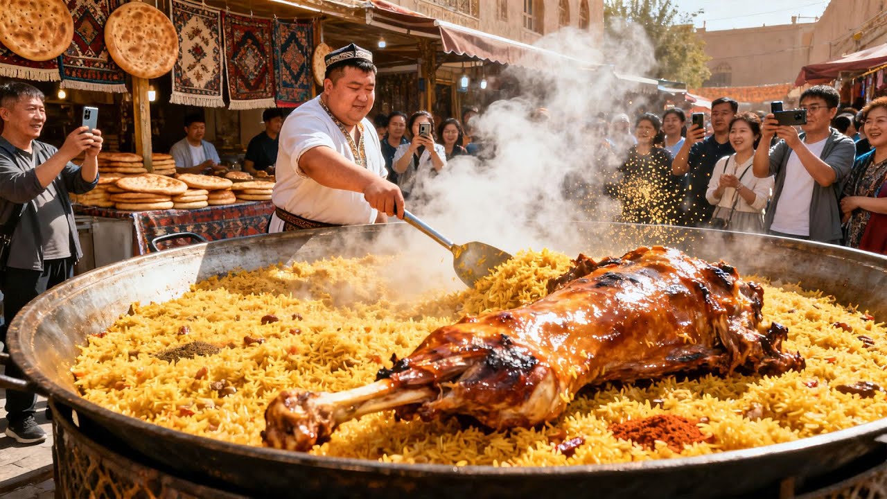 Món cơm khổng lồ nổi tiếng vùng Tân Cương liệu có ngon như lời đồn🍜Khám phá ẩm thực Trung Quốc