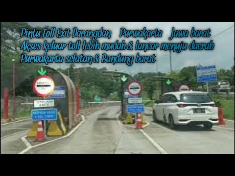 Driving around toll Cipularang dari gerbang toll Jatiluhur keluar pintu toll darangdan Purwakarta