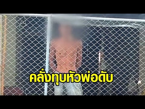 หนุ่มป่วยจิตคลั่ง ใช้ไม้ทุบหัวพ่อดับ ตร.ยิงปืนไฟฟ้าสยบ พี่ชายวอนนำตัวไปรักษาถาวร