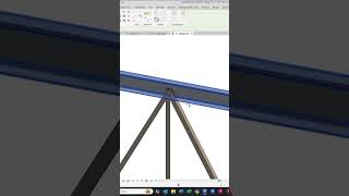 #revit - 3 x Bracing Plate Connection to I-Beam #fyp #tutorial #architecture #construction