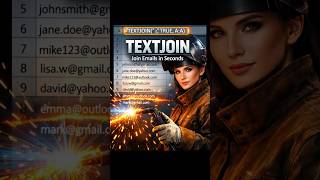 Combine All Emails into One Cell | TEXTJOIN Explained