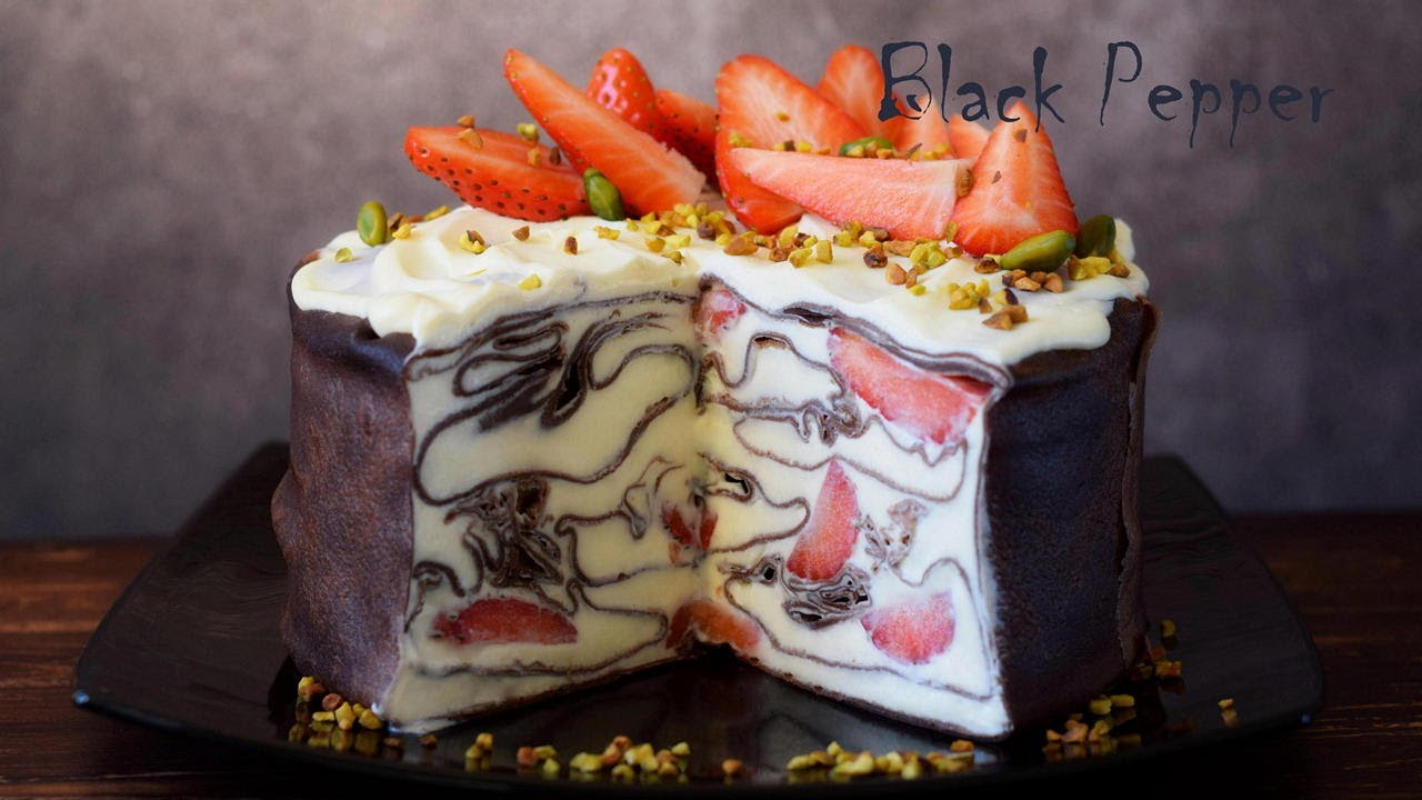Strawberry Crepe Cake – Black Pepper Chef