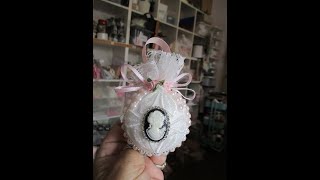 Stunning Shabby Chic Christmas Bauble Tutorial - jennings644
