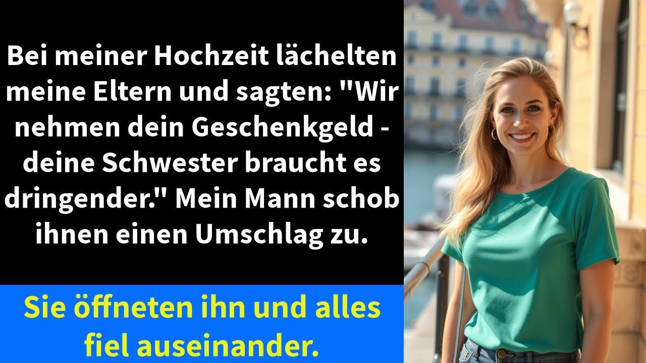 Bei meiner Hochzeit lächelten meine Eltern und sagten: 