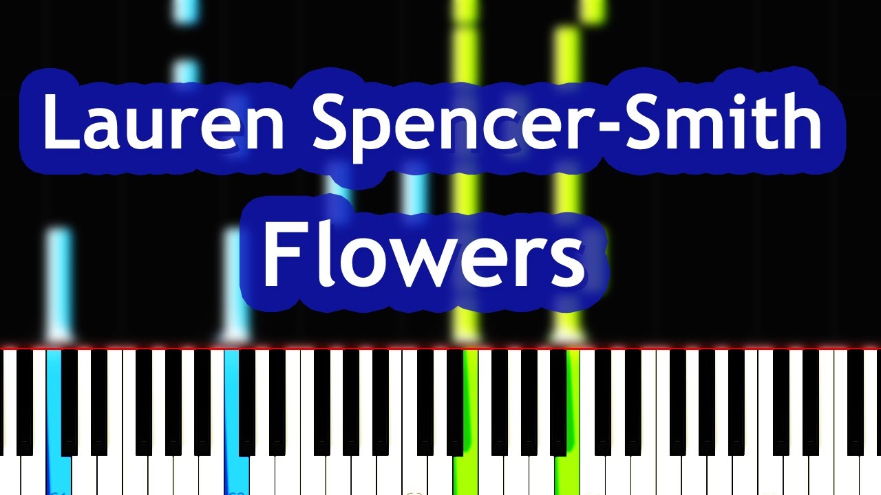 Lauren SpencerSmith Flowers Piano Tutorial YouTube