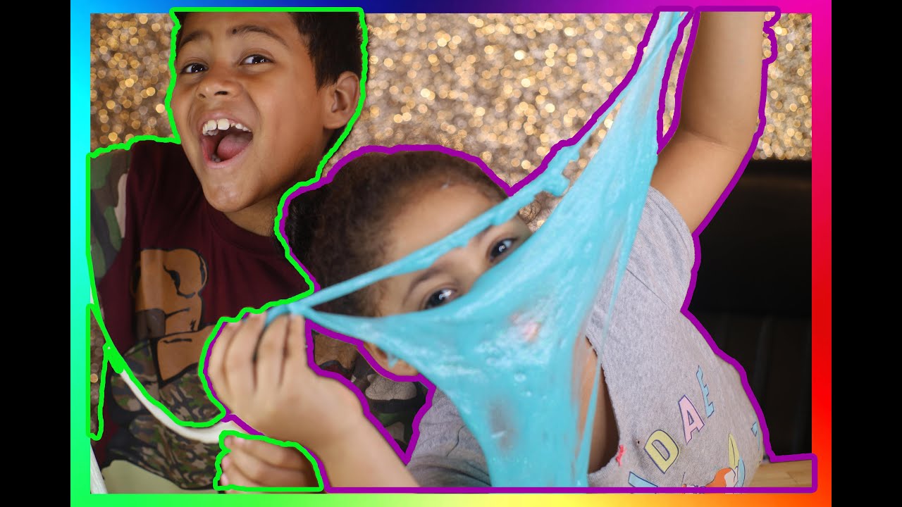 2 INGREDIENT SLIME! Elmers Glow in the dark Slime kit! - YouTube