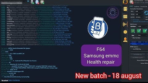 F64 Emmc/ufs program/samsungemmchealth repair#mobilerepaircourse#mobilerepairtraining #f64 #flash64 