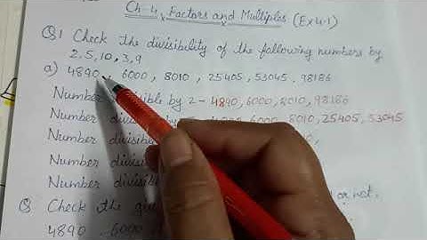 Bhartiyam Public School | Class 5 | Maths | Ch 4