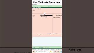 Stock Items in Tally ERP 9 🛒 | Complete Shortcut Guide