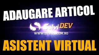 Tutorial program devize solviDEV - adaugare articol de lucrari sursa cu solviDevWizard