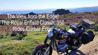 The View from the Edge! The Royal Enfield Classic 350 Rides Curbar Edge