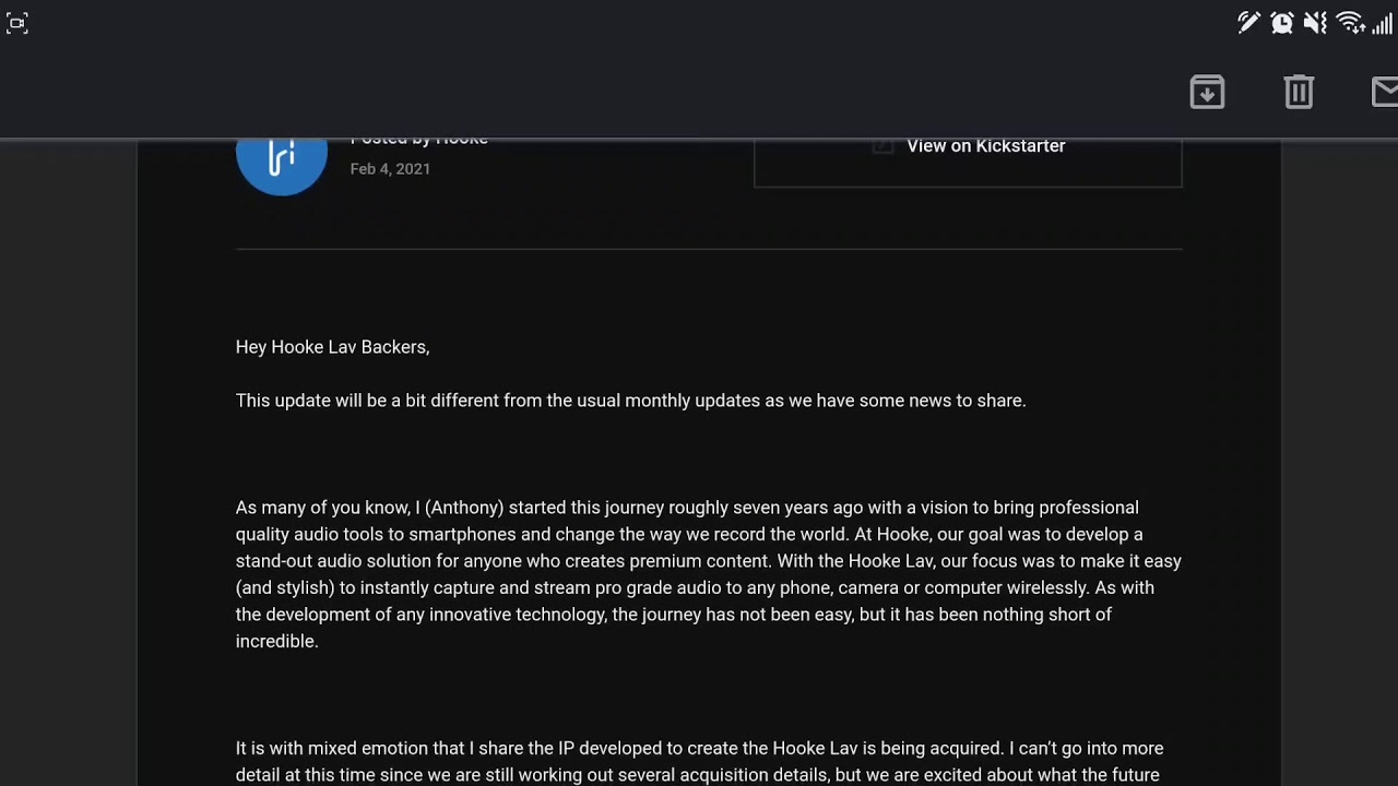 Hooke Lav | Check here for a sad but good update.