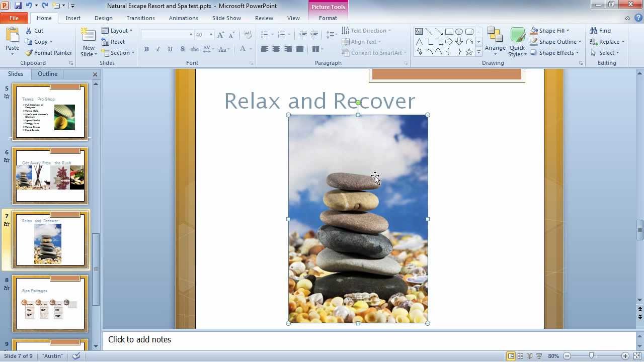 how to make a background picture on a powerpoint