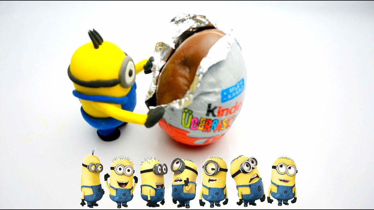 Minions Stop Motion Kinder Surprise Eggs Fun with Toys