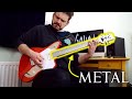 Testing a Metal Neck Guitar with 7 Metal Riffs