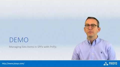 Episode #90 - Working with list items in SharePoint Framework with PnPjs