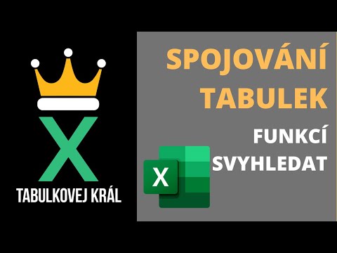 Jak na spojování tabulek? SVYHLEDAT a SLOUPEC – návod pro začátečníky | Excel 365 Tutorial